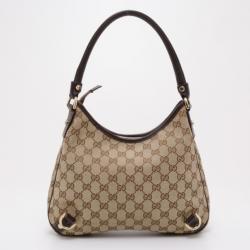 مملوكة مسبقًا Gucci Abbey Monogram D-Ring Hobo