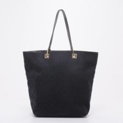 مملوكة مسبقًا Gucci Black Monogram Canvas Bucket Tote Bag
