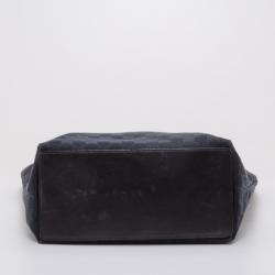 مملوكة مسبقًا Gucci Black Monogram Canvas Bucket Tote Bag