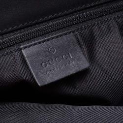 مملوكة مسبقًا Gucci Black Monogram Canvas Bucket Tote Bag