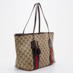 Pre Owned Gucci GG Canvas Jolicoeur Small Tote