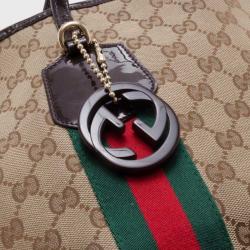 Pre Owned Gucci GG Canvas Jolicoeur Small Tote