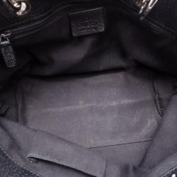 Pre Owned Gucci Black Monogram Eclipse Tote 