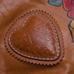 Pre Owned Gucci Tattoo Heart Tribeca Messenger Bag 