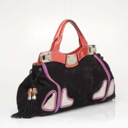 مملوكة مسبقًا Gucci Suede Race Satchel