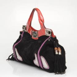 مملوكة مسبقًا Gucci Suede Race Satchel