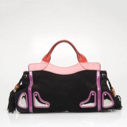 مملوكة مسبقًا Gucci Suede Race Satchel