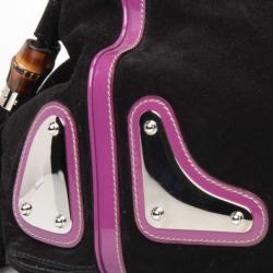 مملوكة مسبقًا Gucci Suede Race Satchel