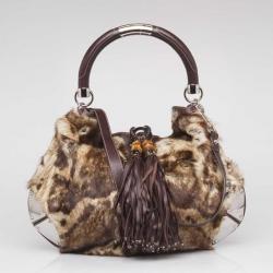 Pre Owned Gucci Large Limited Edition Rabbit Fur Indy