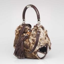 Pre Owned Gucci Large Limited Edition Rabbit Fur Indy