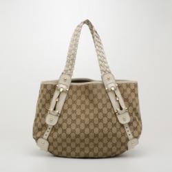 Pre Owned Gucci Pelham Monogram Shoulder Bag 