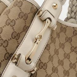 Pre Owned Gucci Pelham Monogram Shoulder Bag 