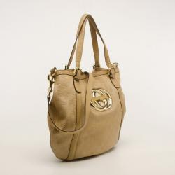 مملوكة مسبقًا Gucci Beige Running Guccissima Hobo 