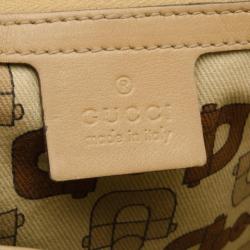 مملوكة مسبقًا Gucci Beige Running Guccissima Hobo 