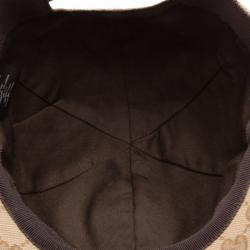 Pre Owned Gucci Brown Monogram GG Baseball Cap