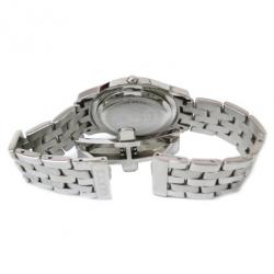 Gucci Wristwatch SS Black Silver Mens 5500M 