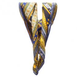 Pre Owned Hermes Blue Collar de Chiens Square Scarf