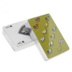 Hermes mini Playing Cards Dogs Unused 2 Sets Green Red New in