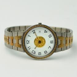 Hermes 18K Gold SS Ladies Wristwatch 