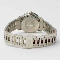 Pre Owned Hermes Clipper Ladies SS White Wristwatch