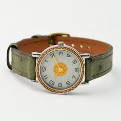 Pre Owned Hermes 18K Gold SS Ladies Wristwatch