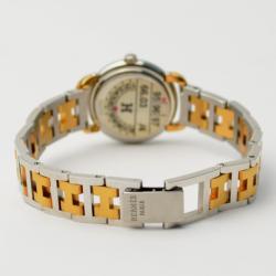 Pre Owned Hermes Gold & Silver SS Ladies Wristwatch