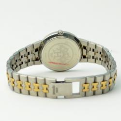 Hermes Classic SS 18K Gold & White Ladies  Wristwatch 