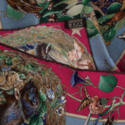 Pre Owned Hermes Faune Et Flore Du Texas Silk Square Scarf