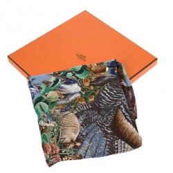 Pre Owned Hermes Faune Et Flore Du Texas Silk Square Scarf