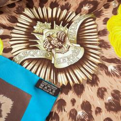 Pre Owned Hermes Casques et Plumets Silk Scarf