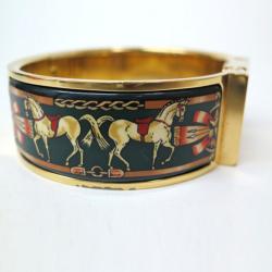 Pre Owned Hermes Loquet Wristwatch GP Gold Ladies