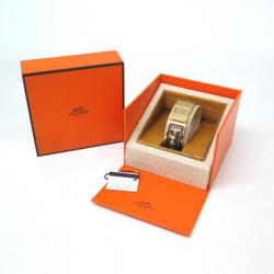 Pre Owned Hermes Loquet Wristwatch GP Gold Ladies