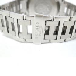 Hermes Clipper Chronograph SS Blue Mens Wristwatch