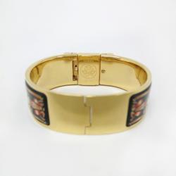 Pre Owned Hermes Loquet GP Gold/Green Ladies Wristwatch