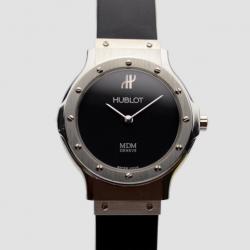 Hublot Black SS Classic Womens Wristwatch 29 MM