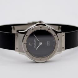 Hublot Black SS Classic Womens Wristwatch 29 MM