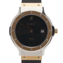 Hublot Black 18K Rose Gold SS Classic Womens Wristwatch 32 MM
