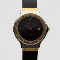Pre Owned Hublot Black 18 K Rose Gold SS Classic Womens Wristwatch 32 MM