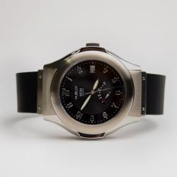 Hublot Black SS Rubber Reserve de Marche Womens Wristwatch 42 MM