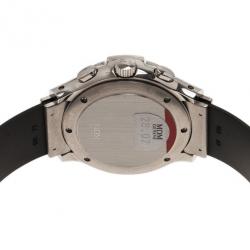 Pre Owned Hublot Silver Stainless Steel Fusion Men's Wristwatch 38MM