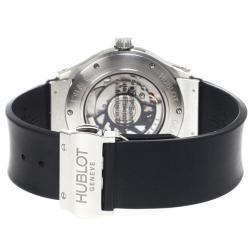 Pre Owned Hublot Classic SS Power Reserve Mens Wristwatch 41.6 MM