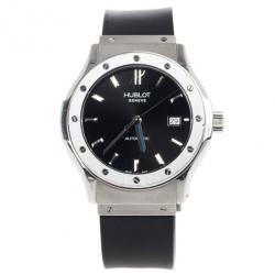 Pre Owned Hublot Classic SS Power Reserve Mens Wristwatch 41.6 MM