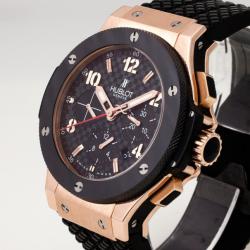 Hublot 18 K Yellow Gold Titanium Big Bang Mens Chronograph 48 MM