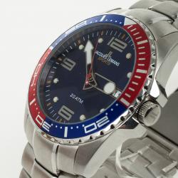 Jacques Lemans Haiti Sports 1-1465C Stainless Steel Quartz Blue Mens Wristwatch 46 MM