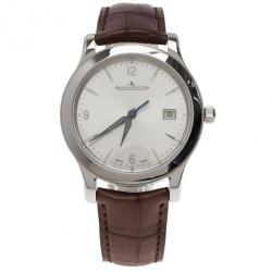 Jaeger LeCoultre White Stainless Steel Master Collection Men's Wristwatch 39MM