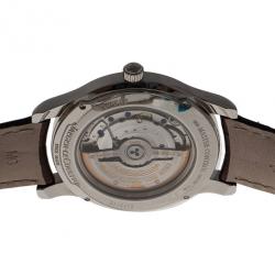 Jaeger LeCoultre White Stainless Steel Master Collection Men's Wristwatch 39MM
