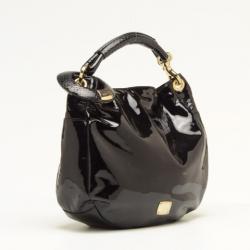 Pre Owned Jimmy Choo Sky Medium Patent Leather Hobo