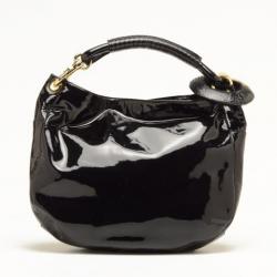 Pre Owned Jimmy Choo Sky Medium Patent Leather Hobo