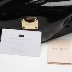 Pre Owned Jimmy Choo Sky Medium Patent Leather Hobo