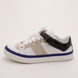 Jimmy Choo White Motcombe Sneakers Size 44.5